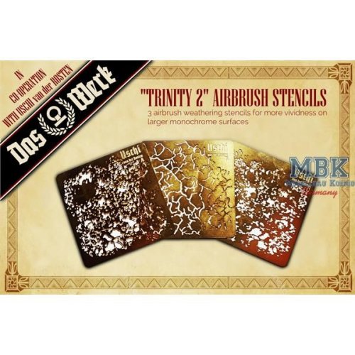 Go to product DAS WERK DWA026 - Trinity 2 Airbrush Stencils