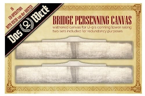 Go to product DAS WERK DWA024 - 1:72 Bridge Persenning Canvas for WWI German U-Boat SM U-9