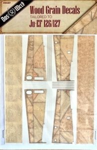 DAS WERK DWA007 - 1:32 Wood Grain Decals Tailored To Ju-EF 126/127