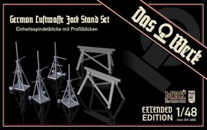 DAS WERK DW4802 - 1:48 German Luftwaffe Jack Stand Set - Extended Edition