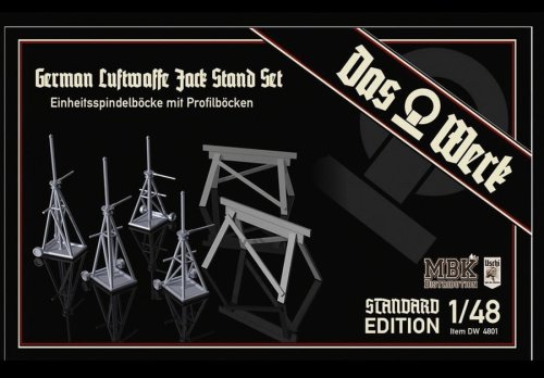 Go to product DAS WERK DW4801 - 1:48 German Luftwaffe Jack Stand Set - Standard Edition
