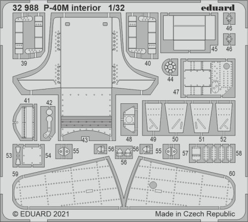 Go to product EDUARD 32988 - 1:32 P-40M interior