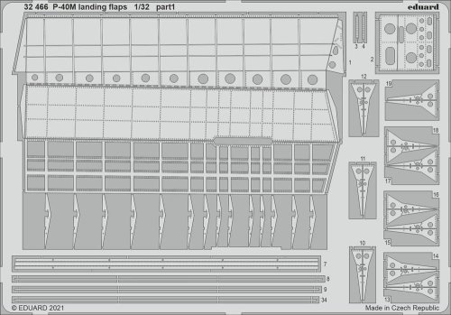 Go to product EDUARD 32466 - 1:32 P-40M landing flaps