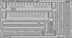 EDUARD 36105 - 1:35 M-1130 CV Mounted rack and belts