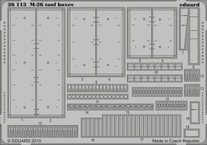 EDUARD 36113 - 1:35 M-26 tool boxes