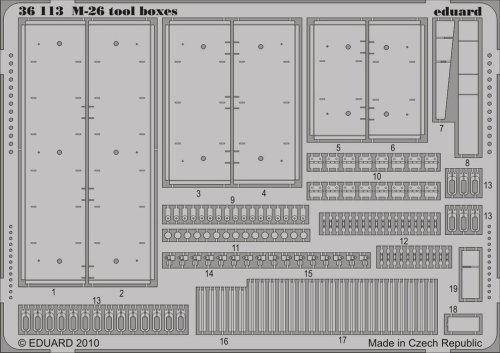 Go to product EDUARD 36113 - 1:35 M-26 tool boxes