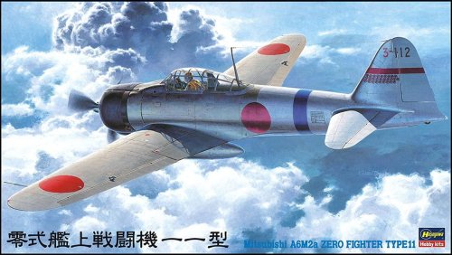 Go to product HASEGAWA JT42 19142 - 1:48 Mitsubishi A6M2a Zero Type11