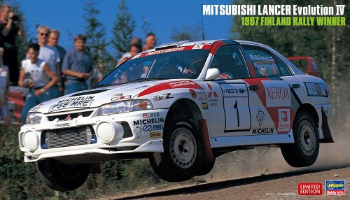 Go to product HASEGAWA 20480 - 1:24 Mitsubishi Lancer Evolution IV 1997 Finland Rally Winner