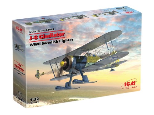 Go to product ICM 32044 - 1:32 J-8 Gladiator WWII Swedish Fighter