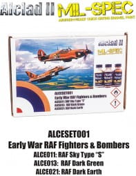 Go to product ALCLAD E Set-001 - Zestaw farb RAF Fighter & Bombers