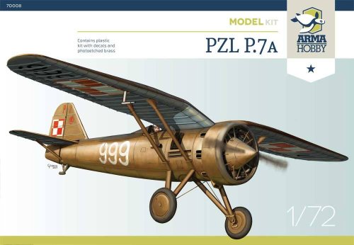 Go to product ARMA HOBBY 70008 - 1:72 PZL P.7a - Model Kit