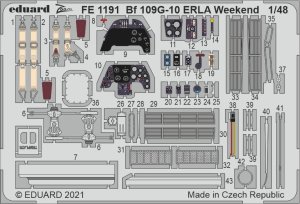 EDUARD FE1191 - 1:48 Bf 109G-10 ERLA Weekend