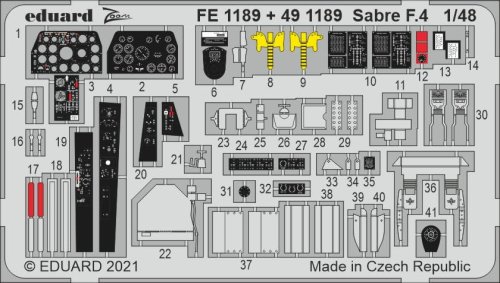Go to product EDUARD FE1189 - 1:48 Sabre F.4