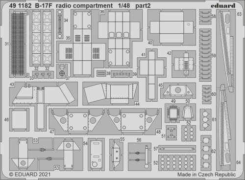 Go to product EDUARD 491182 - 1:48 B-17F radio compartment
