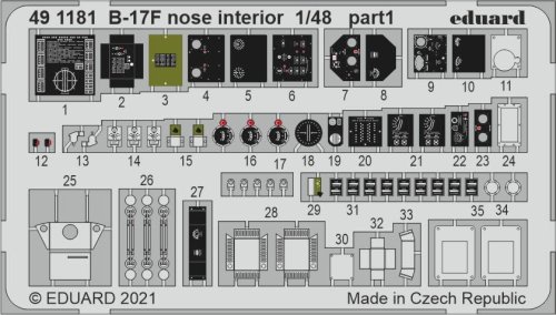 Go to product EDUARD 491181 - 1:48 B-17F nose interior
