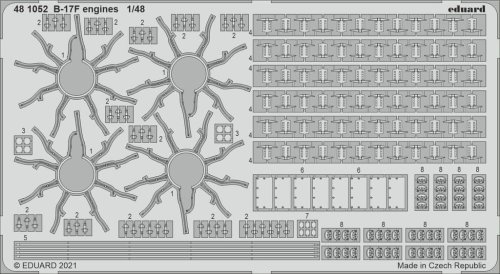 Go to product EDUARD 481052 - 1:48 B-17F engines