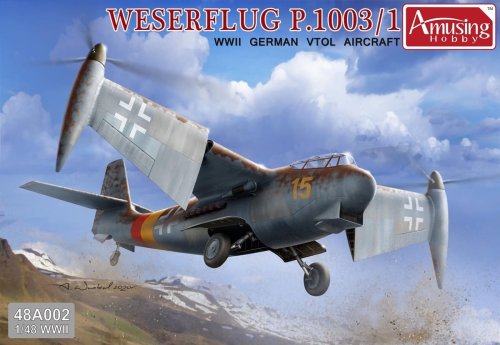 Go to product AMUSING HOBBY 48A002 - 1:48 Weserflug P.1003/1 - WWII German VTOL Aircraft