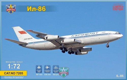 Go to product MODELSVIT 7205 - 1:72 Ilyushin IL-86 wide-body airliner