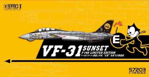 Go to product GREAT WALL HOBBY S7203 - 1:72 VF-31 Sunset F-14D Limited Edition