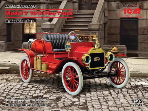 Go to product ICM 35605 - 1:35 Model T 1914 Fire Truck