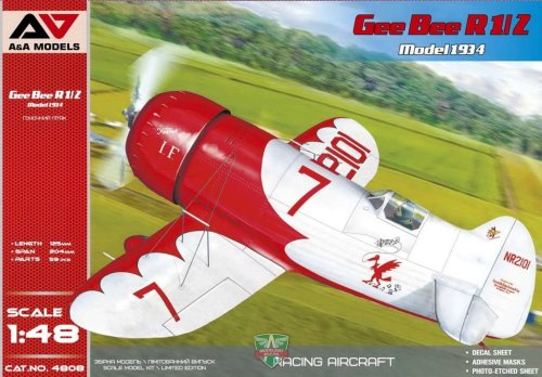 Go to product A&A MODELS 4808 - 1:48 Gee Bee R1/2 Model 1934