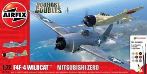 AIRFIX 50184 - 1:72 Grumman F-4F4 Wildcat & Mitsubishi Zero - Dogfight Double