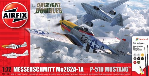 Go to product AIRFIX 50183 - 1:72 Messerschmitt Me 262 & P-51D Mustang - Dogfight Double