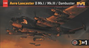 HK MODELS 01E012 - 1:32 Avro Lancaster B Mk.I / Mk.III / Dambuster 3 in 1