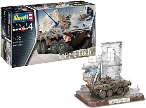 Go to product REVELL 03321 - 1:35 SpPz2 Luchs & 3D Puzzle Diorama