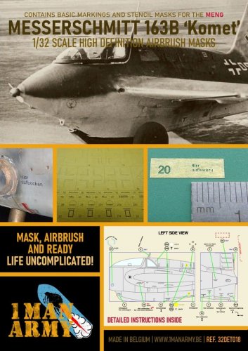 Go to product 1 MAN ARMY 32DET018 - 1:32 Messerschmitt 163B Komet