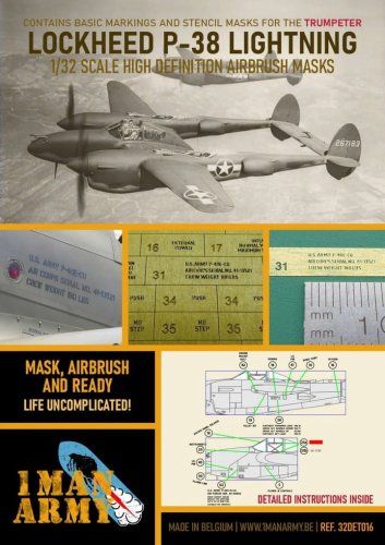 Go to product 1 MAN ARMY 32DET016 - 1:32 Lockheed P-38 Lightning