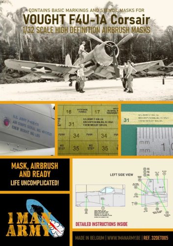 Go to product 1 MAN ARMY 32DET005 - 1:32 Vought F4U-1A Corsair