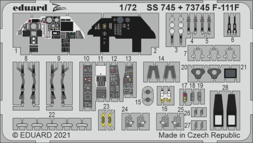Go to product EDUARD SS745 - 1:72 F-111F