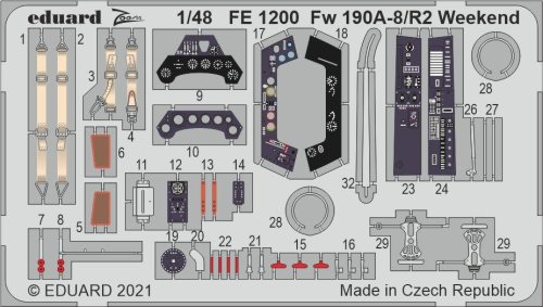Go to product EDUARD FE1200 - 1:48 Fw 190A-8/R2 Weekend