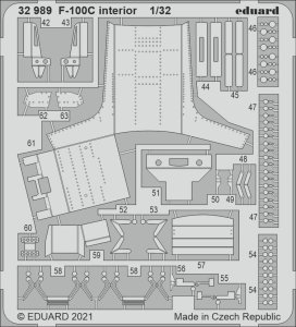 EDUARD 32989 - 1:32 F-100C interior