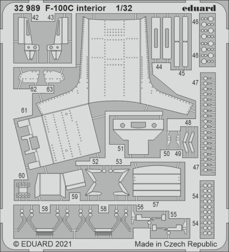 Go to product EDUARD 32989 - 1:32 F-100C interior