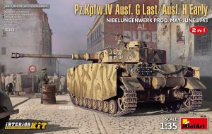 MINIART 35333 - 1:35 Pz.Kpfw.IV Ausf. G Last/Ausf. H Early Nibelungenwerk Prod. May-June 1943 w/ Interior kit