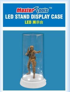 TRUMPETER 09864 - Model kit display stand with LED lighting, dimensions: 84 x 185 mm