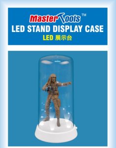 TRUMPETER 09863 - Model kit display stand with LED lighting, dimensions: 84 x 185 mm