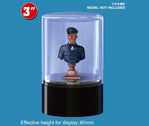 TRUMPETER 09832 - Rotating model kit display stand with casing, diameter: 83 mm, diameter: 84 mm
