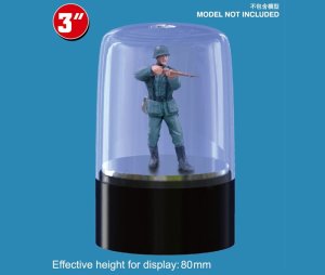 TRUMPETER 09831 - Rotating model kit display stand with casing, diameter: 83 mm, diameter: 84 mm