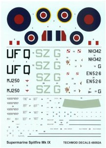 TECHMOD 48092 - 1:48 Supermarine Spitfire Mk.IX