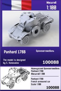 ZEBRANO Z100-088 - 1:100 Panhard 178B