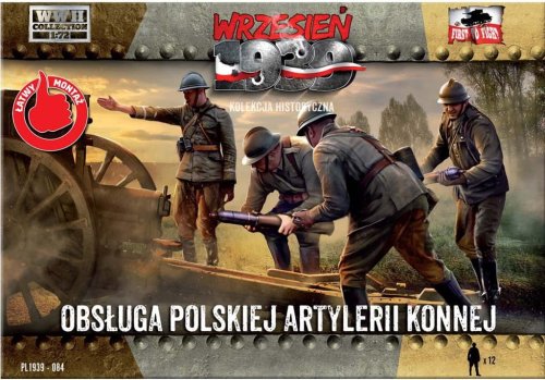 Go to product FIRST TO FIGHT 084 - Wrzesień 1939 - 1:72 Obsługa polskiej artylerii konnej - Gazetka w zestawie z modelem