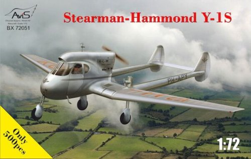 Go to product AVIS BX72051 - 1:72 Stearman-Hammond Y-1S
