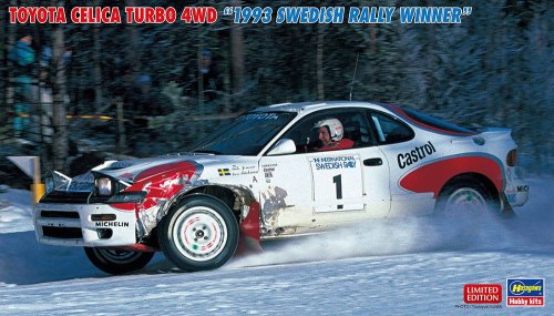 Go to product HASEGAWA 20484 - 1:24 Toyota Celica Turbo 4WD 1993 Swedish Rally Winner