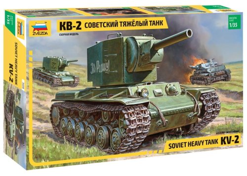 Go to product ZVEZDA 3608 - 1:35 KV-2 Soviet Heavy Tank