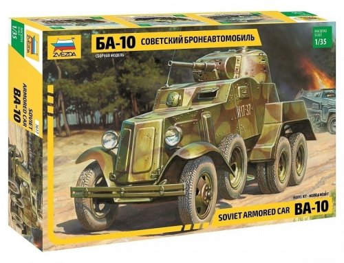Go to product ZVEZDA 3617 - 1:35 BA-10 Soviet Armored Car