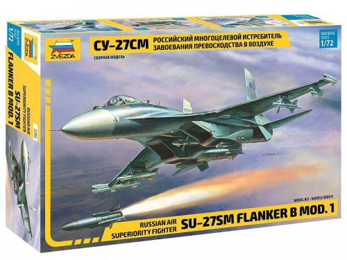Go to product ZVEZDA 7295 - 1:72 Su-27 SM Flanker B Mod.1