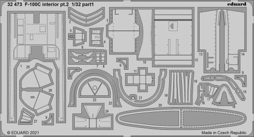 Go to product EDUARD 32473 - 1:32 F-100C interior pt.2
